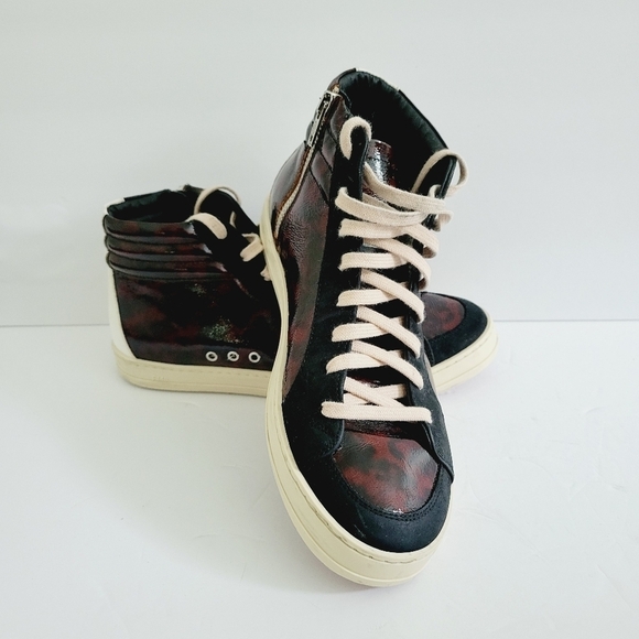 P448 Skate Panter High Top Leopard Comfy Unique Sneakers ,Size 8,5-9 US - Picture 2 of 9